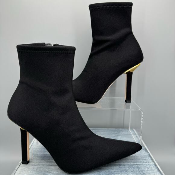 NEW Good American Women’s Ankle Neoprene Booties Black Size 9.5 - Picture 1 of 10